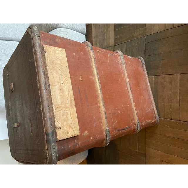 Brown Beech Transport Trunk For Sale - Image 6 of 10