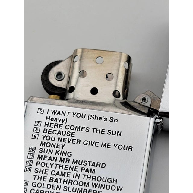 Rare 1996 Retired Beatles Abbey Road Zippo Lighter. Appears To Be Unfired W Box For Sale - Image 12 of 12