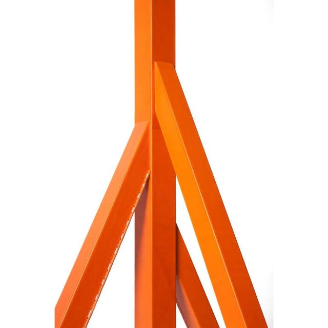 Metal Steccolino Table Lamp in Aluminum and Vegetable Tanned Leather by Oscar Maschera For Sale - Image 7 of 10