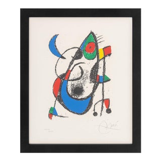 Joan Miro "Lithograph Xi" Lithograph, 1975 For Sale