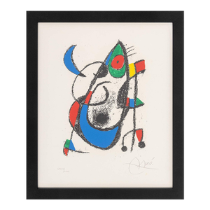 Joan Miro "Lithograph Xi" Lithograph, 1975