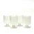 Mid-Century Modern Vintage Semi-Opaque White Acrylic Goblets by Georges Briard - Set of 4 For Sale - Image 3 of 7