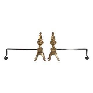 19th Century France Brass Fireplace Tool For Sale