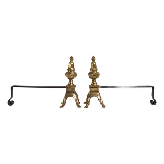 19th Century France Brass Fireplace Tool For Sale