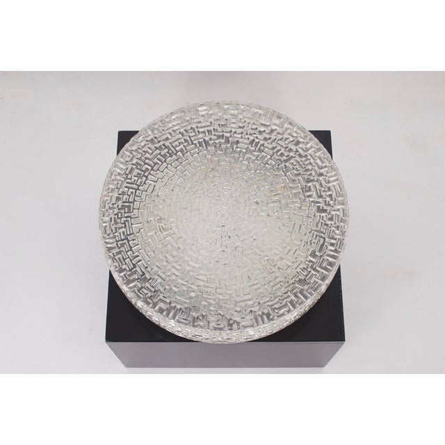 Glass Ceiling Light, 1970s For Sale - Image 4 of 6