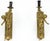 French Pair Fine Italian Brevettato Cherub Brass Lighting Sconces For Sale - Image 3 of 11