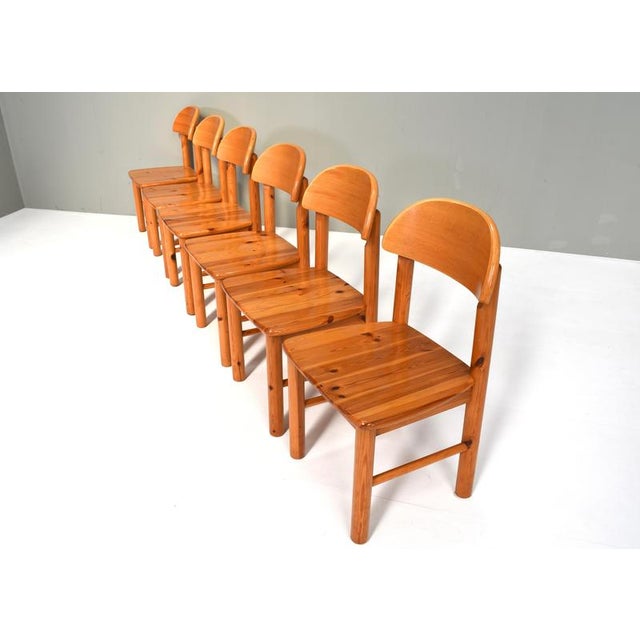 Pinewood Dining Chairs by Rainer Daumiller for Effezeta / Hirtshals, 1970, Set of 6 For Sale - Image 6 of 18