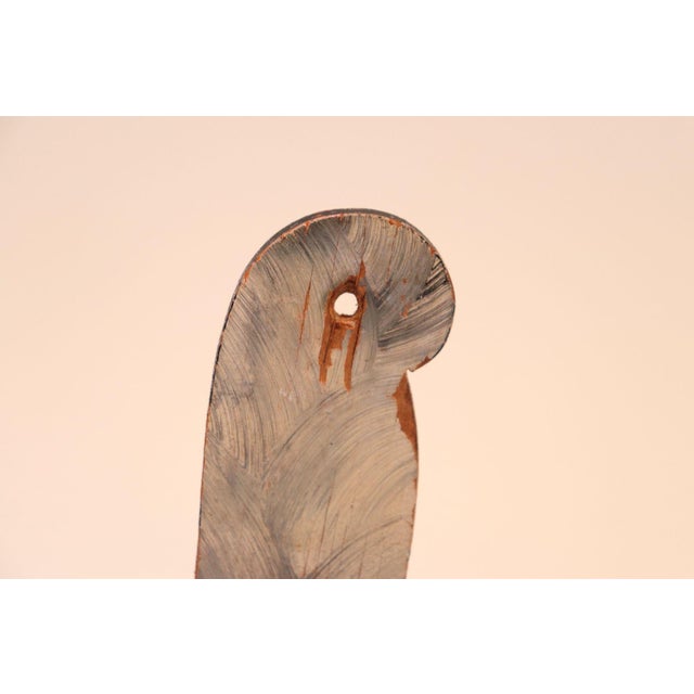 Black Vintage Outsider Art Carved "Cat" Matchbook Holder For Sale - Image 8 of 12