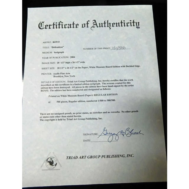 2000 - 2009 2000s "Delicadeza" Mother and Child Original Limited Edition Serigraph, Framed For Sale - Image 5 of 7