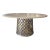 Paolo Navone for Crate and Barrel Como (Or Mallorca) Round Carrara Marble Dining Table For Sale