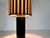 Small Art Deco Table Lamp with Striped Lampshade and Cylindrical Metal Base, Germany, 1920s For Sale - Image 6 of 18