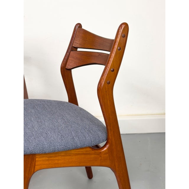 1960s Danish Teak Dining Chairs by Erik Buch for Chr. Christensens Møbelfabrik, 1960s, Set of 6 For Sale - Image 5 of 18