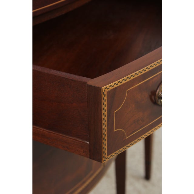 Wood Kittinger Mahogany Federal Style Inlaid Server Sideboard Brandy Board For Sale - Image 7 of 17