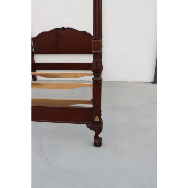 Drexel Heritage Queen Mahogany Poster Bed Chairish