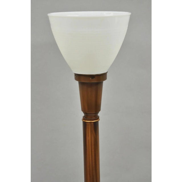 Late 20th Century Vintage Industrial Mid Century Modern Copper Metal "Ship Turbine" Table Lamp For Sale - Image 5 of 12