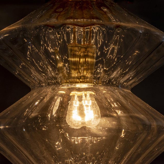 Mid-Century Modern Pendant Lamp from Kamenický Šenov, 1970s For Sale - Image 3 of 5