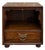 Vintage Henredon Chinoiserie Walnut Single Drawer Nightstand With Open Cabinet For Sale