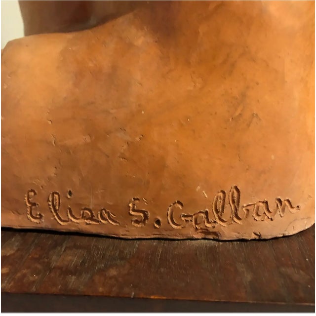 1930s Elsa Galban Modern Figural Sculpture For Sale - Image 9 of 10
