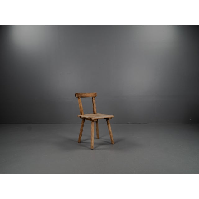 Brutalist 3KP Side Chairs in Oak, 1950s, Set of 4 For Sale - Image 14 of 18