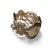 14K white gold scroll-inspired band ring featuring numerous brilliant round white diamonds 0.5 ct total and black diamonds...