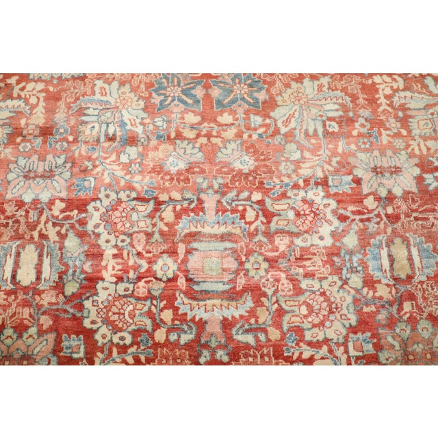 Large Antique Persian Mahal Rug - 10'7" x 14'1" For Sale - Image 11 of 12