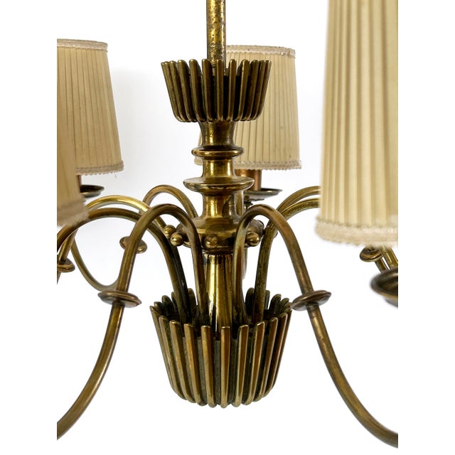 Mid-Century 8-Armed Chandelier from Vereinigte Werkstätten München, Germany, 1950s For Sale - Image 10 of 18