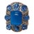 Bochic "Capri" Vintage Tanzanite & Diamonds Retro Ring Set 18K Gold & Silver For Sale