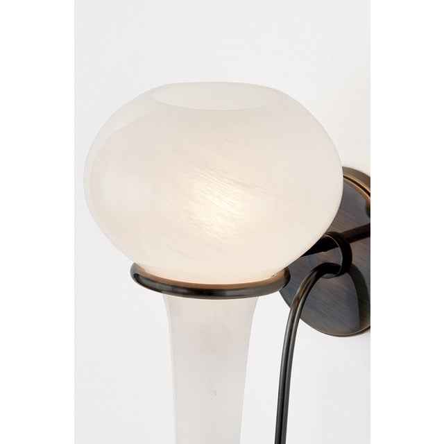 Hudson Valley Lighting Hudson Valley Lighting Adams Corner 6.75 in. 1 Light Wall Sconce in Black Nickel Finish For Sale - Image 4 of 6