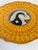 A striking hand-painted majolica plate that features a traditional stylized bird design crafted in the world-renowned...