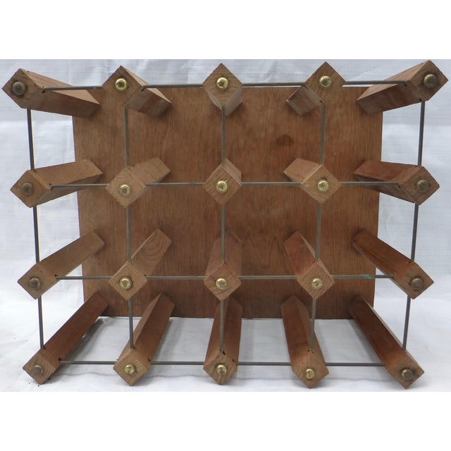 Mid-Century Modern Wine Rack | Chairish