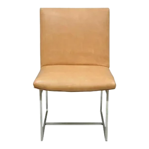 Mid 20th Century Vintage Milo Baughman Style Mid Century Modern Chrome Floating Frame Dining Side Chair