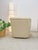 Vintage Cream Leather MCM Postmodern Swivel Glider Chair Pair 28" Wide For Sale - Image 11 of 15