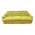 Mid-Century Modern Chartreuse Velvet Sofa For Sale