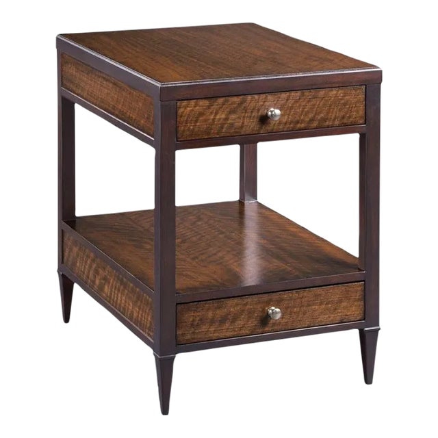 Woodbridge Furniture Rectangular Side Table, Tribeca Finish For Sale