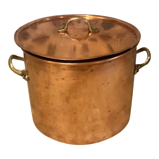 Antique French Lidded Copper Pot Chairish