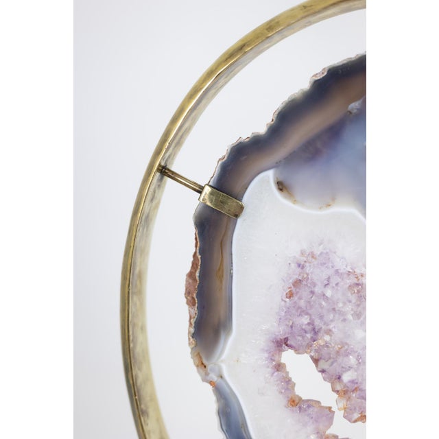 Bronze and Amethyst Lamp, 1970s For Sale - Image 11 of 14