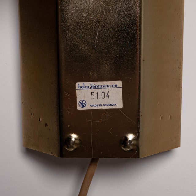 Model 5104 Sconces by Svend Aage Holm Sorensen for Holm-Sorensen & Co As, 1960s, Set of 2 For Sale - Image 11 of 12