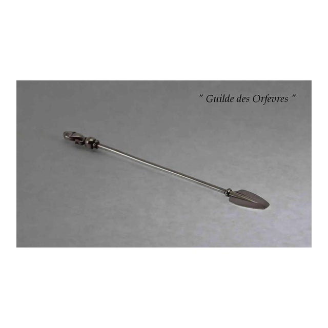 1960s Georg Jensen Sterling Silver Champagne Whisk For Sale