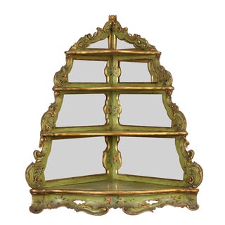 Rococo Hanging Corner Cabinet For Sale