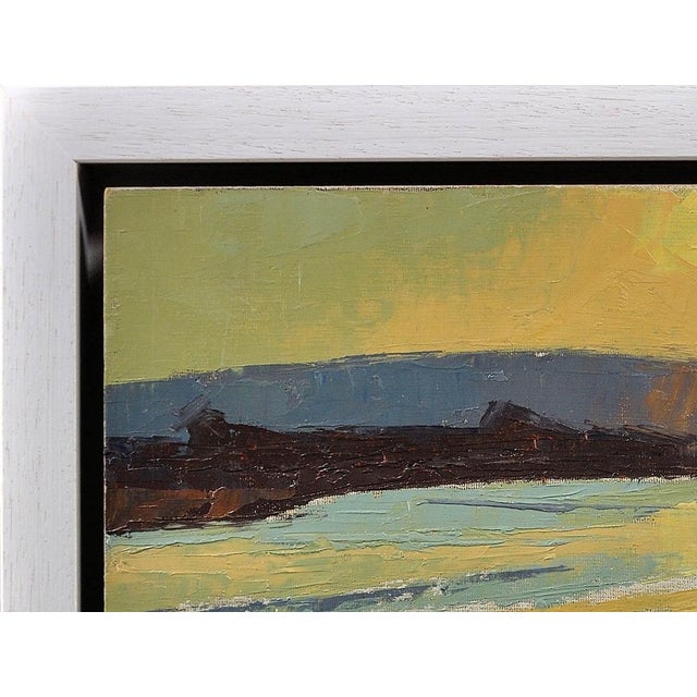 1950s James Fry, Poole Harbour, Purbeck Hills Beyond, Dorset Landscape, Impasto Oil Painting, 1950s, Framed For Sale - Image 5 of 18