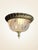 Vintage Brass and Cut Glass Ceiling Lamp For Sale - Image 3 of 5