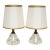Vintage Diminutive Italian Blown Art Glass Boudoir Bedside Table Lamps - a Pair For Sale