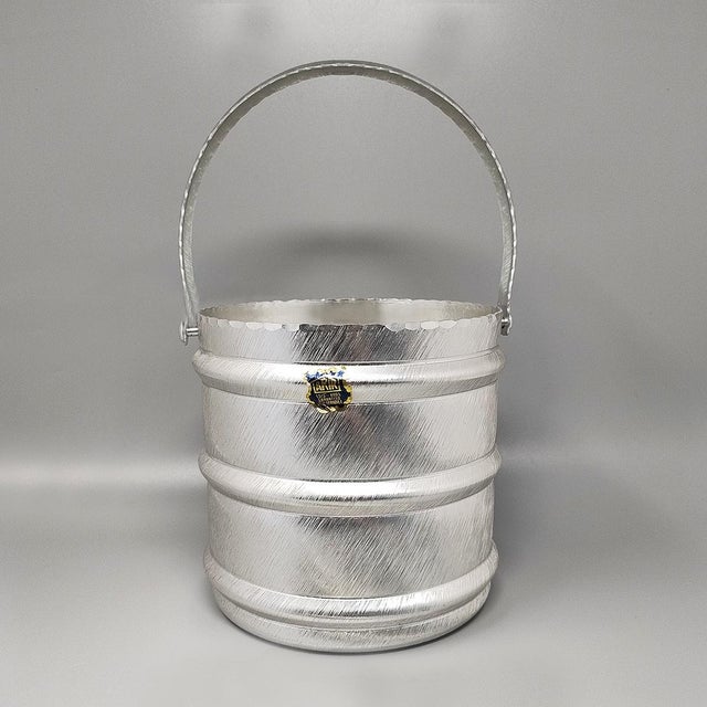 Metal Champagne Ice Bucket in Aluminium from Arir, Italy, 1960s For Sale - Image 7 of 8
