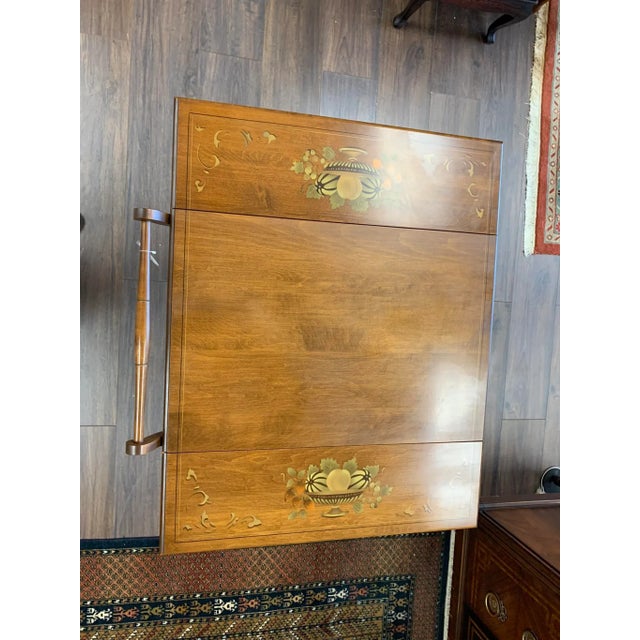 Circa 1950s Vintage Heywood Wakefield Tea Cart For Sale - Image 12 of 13