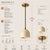Not Yet Made - Made To Order Minimalist Dome Pendant Light, Brass Kitchen Island Lighting, Modern Ceiling Hanging Lamp, Brass Pendant Fixture, E26 E27 Custom Drop Light For Sale - Image 5 of 11