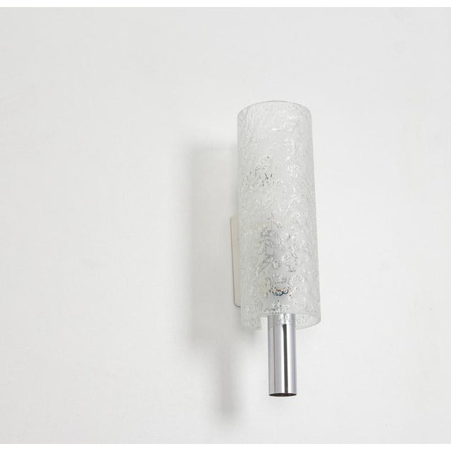 1960s Glass Wall Sconces attributed to Doria, Germany, 1960s, Set of 2 For Sale - Image 5 of 9