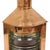 Large Vintage Ships Lamp in Red Copper with Fresnel Lens For Sale - Image 6 of 15