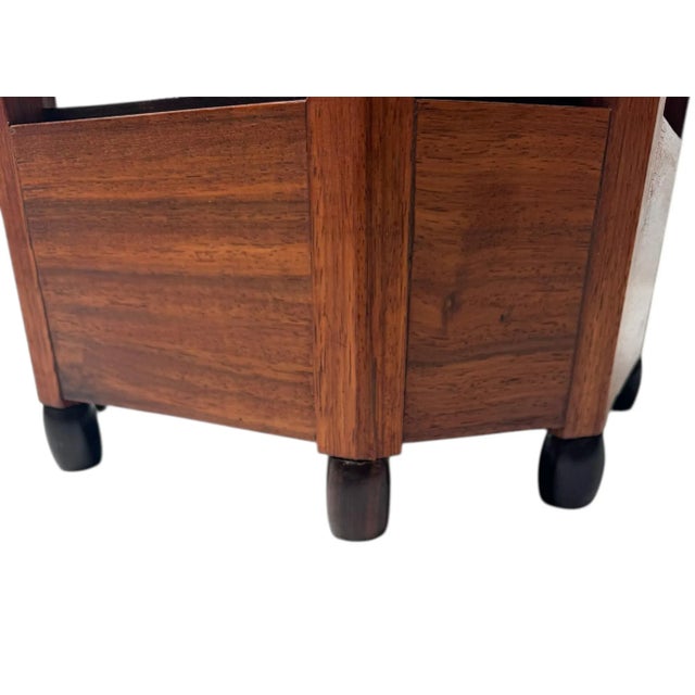 Wood Art Deco Amsterdamse School Side Table, 1920s For Sale - Image 7 of 9