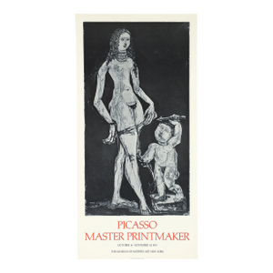Pablo Picasso Master Printmaker 1970 MoMA Exhibition Poster