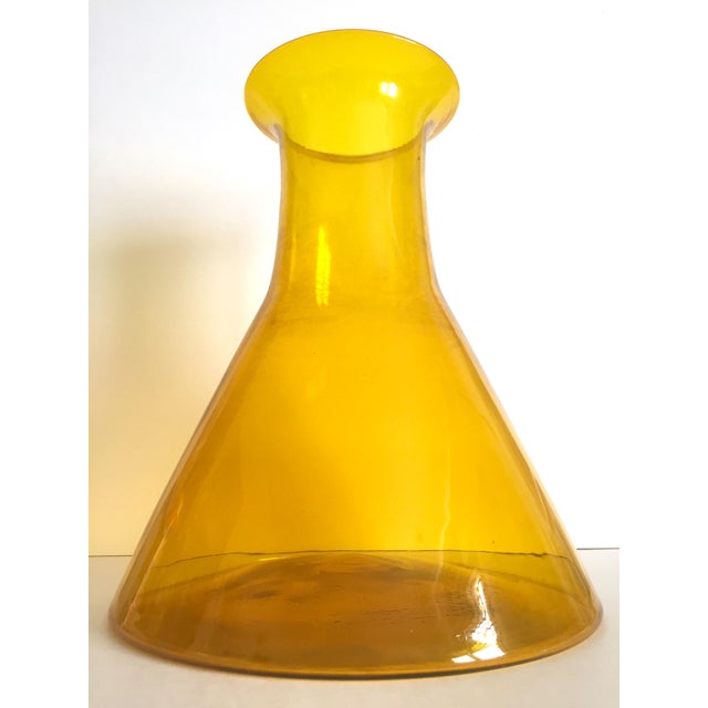 Rare Vintage 1957 Mid Century Modern Wayne Husted Blenko Gold